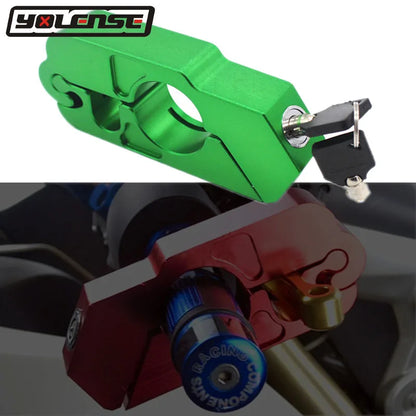 Motor Handlebar Lock Brake Clutch Security Safety Theft Protection Scooter Locks For Kawasaki Z1000 Z800 Z900 Z650 VERSYS650