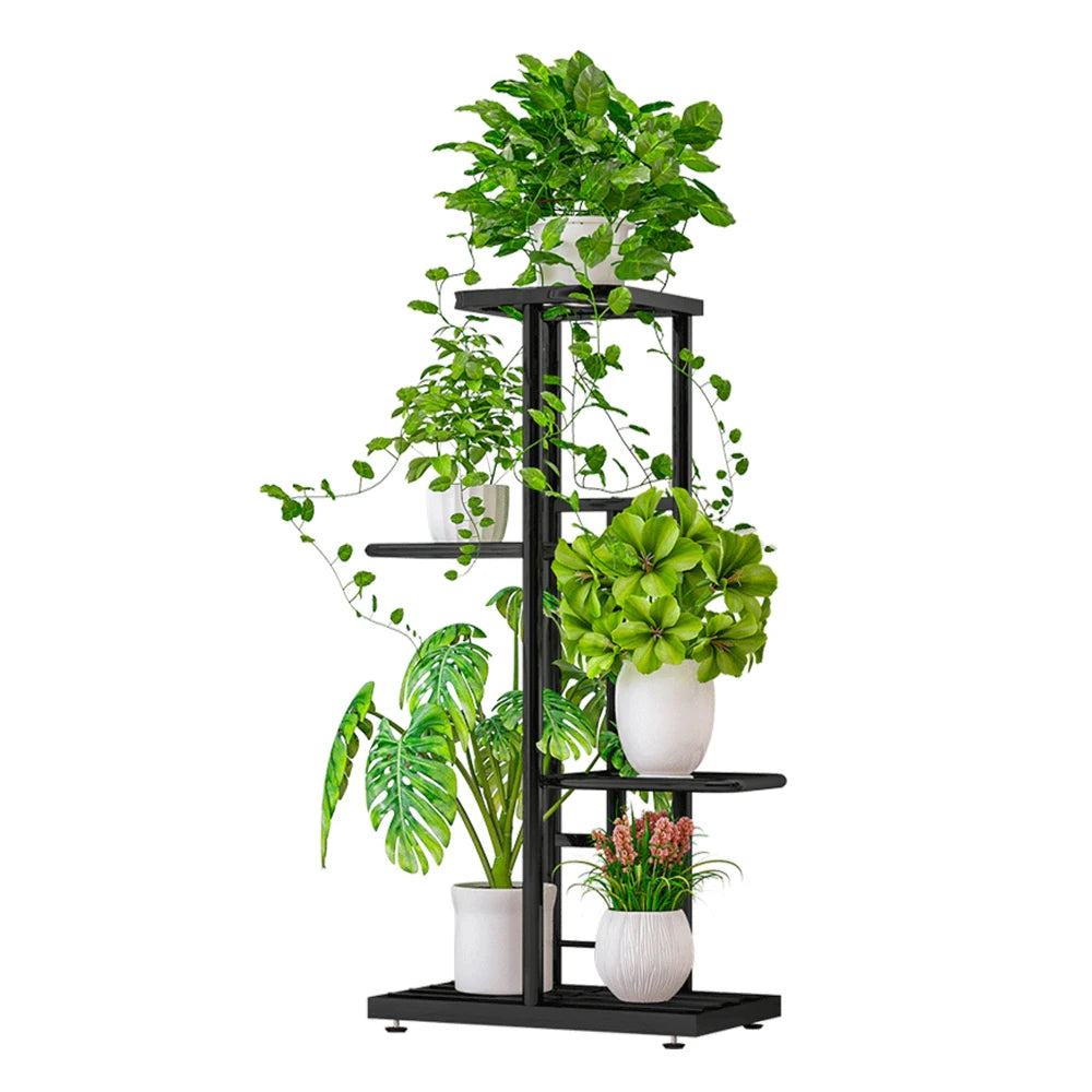 4-Tier Plant Stand Display Shelf Flower Pots Rack Plant Stand Potting Ladder Planter Stand Heavy Duty Storage Garden Decorations