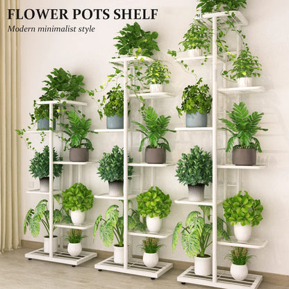 4-Tier Plant Stand Display Shelf Flower Pots Rack Plant Stand Potting Ladder Planter Stand Heavy Duty Storage Garden Decorations