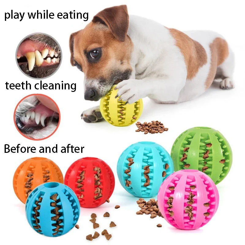 Natural Rubber Dog Chew Treat Ball